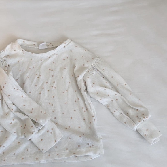 Baby gap aesthetic stars white long sleeve crewneck sweater 2 years - Picture 2 of 3